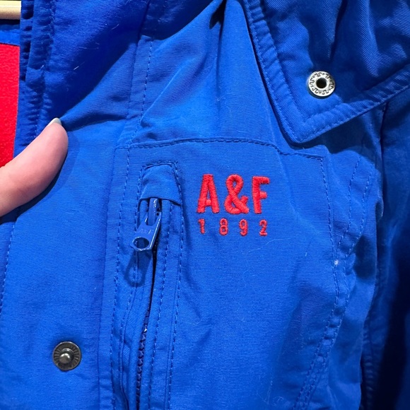 Vintage Y2K Abercrombie & Fitch in trending cobalt Blue Jacket - Picture 3 of 10